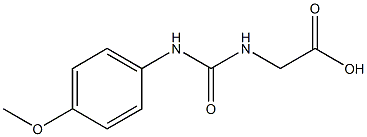 ({[(4-methoxyphenyl)amino]carbonyl}amino)acetic acid 구조식 이미지