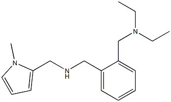 ({2-[(diethylamino)methyl]phenyl}methyl)[(1-methyl-1H-pyrrol-2-yl)methyl]amine Structure