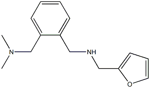 ({2-[(dimethylamino)methyl]phenyl}methyl)(furan-2-ylmethyl)amine 구조식 이미지