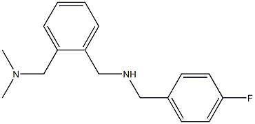 ({2-[(dimethylamino)methyl]phenyl}methyl)[(4-fluorophenyl)methyl]amine 구조식 이미지