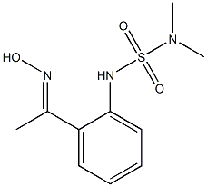 ({2-[1-(hydroxyimino)ethyl]phenyl}sulfamoyl)dimethylamine 구조식 이미지