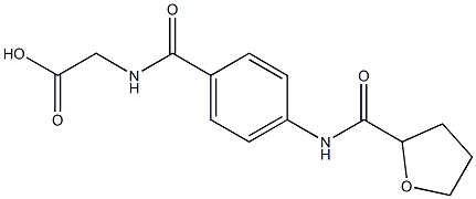 ({4-[(tetrahydrofuran-2-ylcarbonyl)amino]benzoyl}amino)acetic acid 구조식 이미지