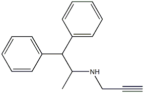 (1,1-diphenylpropan-2-yl)(prop-2-yn-1-yl)amine 구조식 이미지