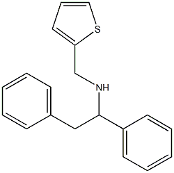 (1,2-diphenylethyl)(thiophen-2-ylmethyl)amine Structure