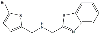 (1,3-benzothiazol-2-ylmethyl)[(5-bromothiophen-2-yl)methyl]amine 구조식 이미지