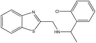 (1,3-benzothiazol-2-ylmethyl)[1-(2-chlorophenyl)ethyl]amine Structure