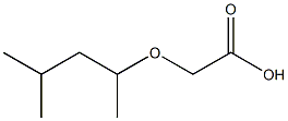 (1,3-dimethylbutoxy)acetic acid Structure