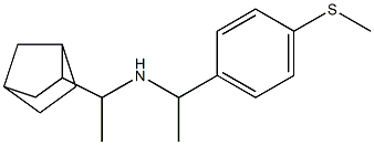 (1-{bicyclo[2.2.1]heptan-2-yl}ethyl)({1-[4-(methylsulfanyl)phenyl]ethyl})amine Structure