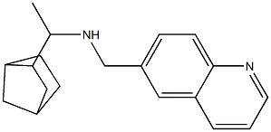 (1-{bicyclo[2.2.1]heptan-2-yl}ethyl)(quinolin-6-ylmethyl)amine Structure