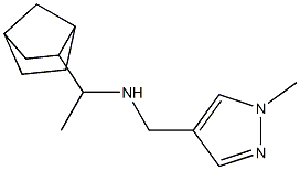 (1-{bicyclo[2.2.1]heptan-2-yl}ethyl)[(1-methyl-1H-pyrazol-4-yl)methyl]amine 구조식 이미지