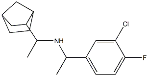 (1-{bicyclo[2.2.1]heptan-2-yl}ethyl)[1-(3-chloro-4-fluorophenyl)ethyl]amine Structure