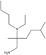 (1-amino-2,5-dimethylhexan-2-yl)(butyl)ethylamine Structure
