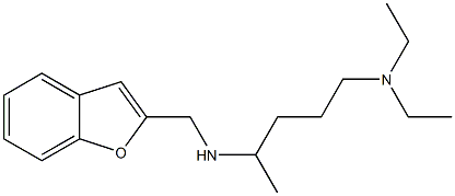 (1-benzofuran-2-ylmethyl)[5-(diethylamino)pentan-2-yl]amine Structure