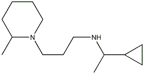 (1-cyclopropylethyl)[3-(2-methylpiperidin-1-yl)propyl]amine Structure