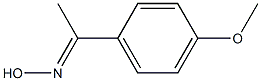 (1E)-1-(4-methoxyphenyl)ethanone oxime 구조식 이미지