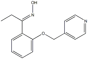 (1E)-1-[2-(pyridin-4-ylmethoxy)phenyl]propan-1-one oxime Structure