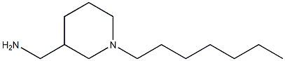 (1-heptylpiperidin-3-yl)methanamine 구조식 이미지