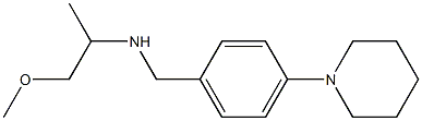 (1-methoxypropan-2-yl)({[4-(piperidin-1-yl)phenyl]methyl})amine Structure