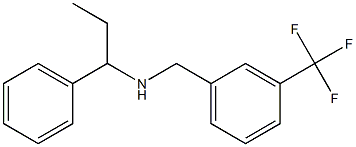 (1-phenylpropyl)({[3-(trifluoromethyl)phenyl]methyl})amine Structure