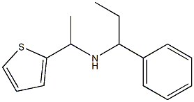 (1-phenylpropyl)[1-(thiophen-2-yl)ethyl]amine Structure