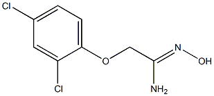 (1Z)-2-(2,4-dichlorophenoxy)-N'-hydroxyethanimidamide Structure