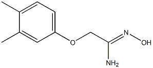 (1Z)-2-(3,4-dimethylphenoxy)-N'-hydroxyethanimidamide Structure