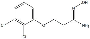 (1Z)-3-(2,3-dichlorophenoxy)-N'-hydroxypropanimidamide 구조식 이미지