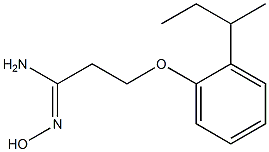 (1Z)-3-(2-sec-butylphenoxy)-N'-hydroxypropanimidamide 구조식 이미지