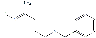 (1Z)-4-[benzyl(methyl)amino]-N'-hydroxybutanimidamide 구조식 이미지