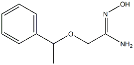 (1Z)-N'-hydroxy-2-(1-phenylethoxy)ethanimidamide 구조식 이미지