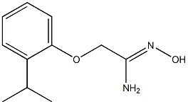 (1Z)-N'-hydroxy-2-(2-isopropylphenoxy)ethanimidamide 구조식 이미지