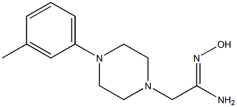 (1Z)-N'-hydroxy-2-[4-(3-methylphenyl)piperazin-1-yl]ethanimidamide Structure