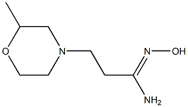 (1Z)-N'-hydroxy-3-(2-methylmorpholin-4-yl)propanimidamide 구조식 이미지