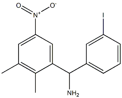 (2,3-dimethyl-5-nitrophenyl)(3-iodophenyl)methanamine 구조식 이미지