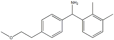 (2,3-dimethylphenyl)[4-(2-methoxyethyl)phenyl]methanamine Structure