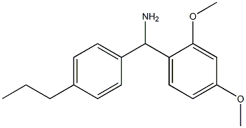 (2,4-dimethoxyphenyl)(4-propylphenyl)methanamine 구조식 이미지