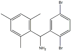 (2,5-dibromophenyl)(2,4,6-trimethylphenyl)methanamine 구조식 이미지