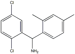(2,5-dichlorophenyl)(2,4-dimethylphenyl)methanamine Structure