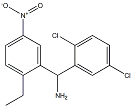 (2,5-dichlorophenyl)(2-ethyl-5-nitrophenyl)methanamine 구조식 이미지
