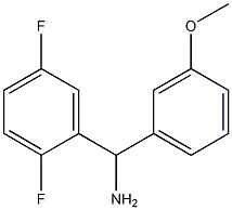 (2,5-difluorophenyl)(3-methoxyphenyl)methanamine 구조식 이미지
