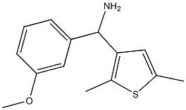 (2,5-dimethylthiophen-3-yl)(3-methoxyphenyl)methanamine 구조식 이미지