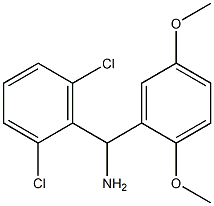 (2,6-dichlorophenyl)(2,5-dimethoxyphenyl)methanamine 구조식 이미지