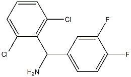 (2,6-dichlorophenyl)(3,4-difluorophenyl)methanamine Structure