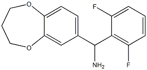(2,6-difluorophenyl)(3,4-dihydro-2H-1,5-benzodioxepin-7-yl)methanamine Structure