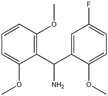 (2,6-dimethoxyphenyl)(5-fluoro-2-methoxyphenyl)methanamine Structure