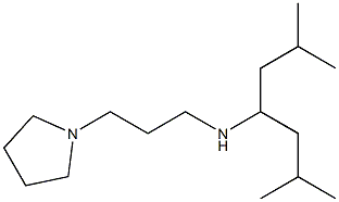 (2,6-dimethylheptan-4-yl)[3-(pyrrolidin-1-yl)propyl]amine Structure