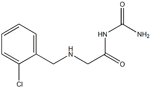 (2-{[(2-chlorophenyl)methyl]amino}acetyl)urea 구조식 이미지