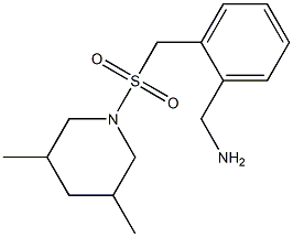 (2-{[(3,5-dimethylpiperidine-1-)sulfonyl]methyl}phenyl)methanamine 구조식 이미지