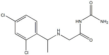 (2-{[1-(2,4-dichlorophenyl)ethyl]amino}acetyl)urea Structure