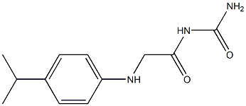 (2-{[4-(propan-2-yl)phenyl]amino}acetyl)urea Structure